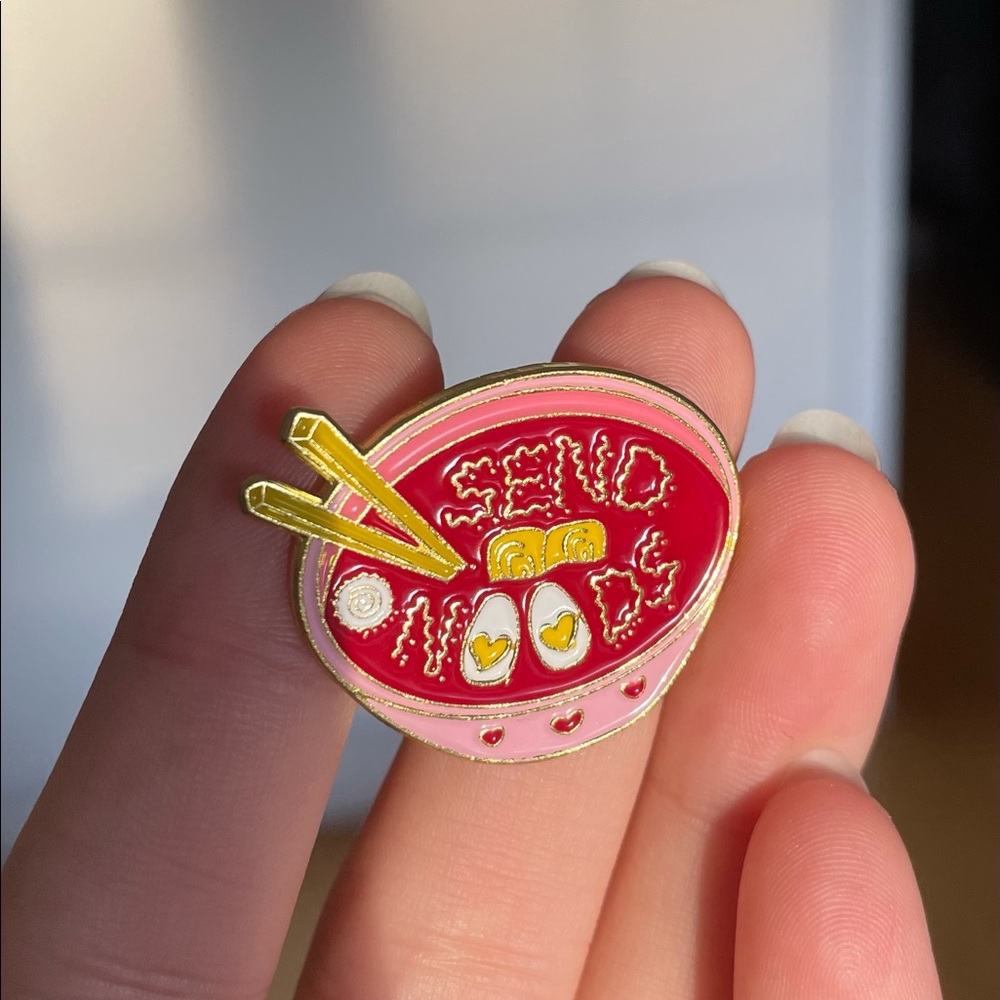 Send Noods Enamel Pin Brooch